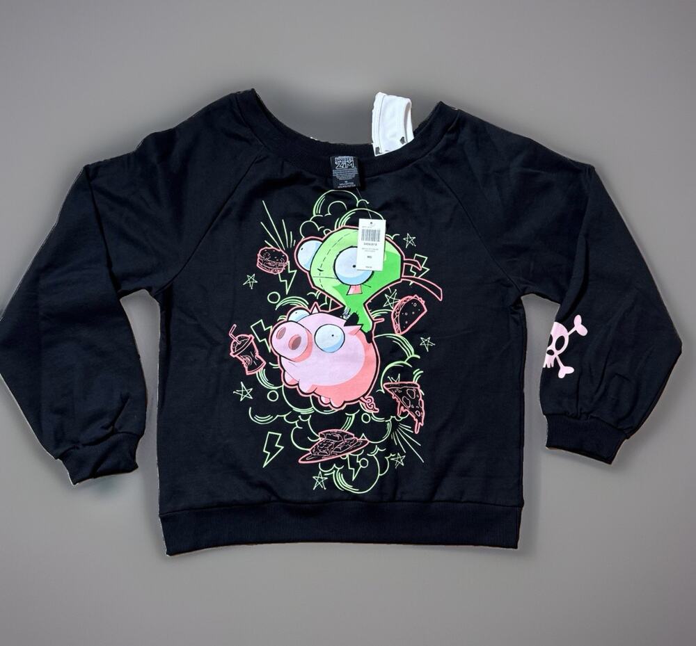 Invader Zim GIR & Pig Twofer Sweatshirt Size MEDIUM New